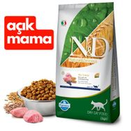 N&D Kuzu Etli ve Yaban Mersinli Düşük Tahıllı Kısırlaştırılmış 1 kg Açık Kedi Maması