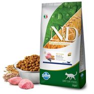 N&D Kuzu Etli ve Yaban Mersinli Düşük Tahıllı Kısırlaştırılmış Kedi Maması 10 kg + 3'lü Ödül Çubuğu