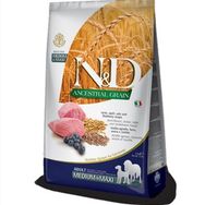 N&D Kuzu Etli ve Yaban Mersinli Orta ve Büyük Irk Az Tahıllı 12 kg Yetişkin Köpek Maması