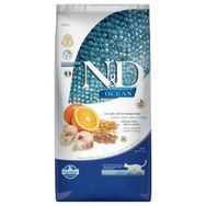 N&D Ocean 5 kg Morina Balıklı ve Portakallı Ata Tahıllı Yetişkin Kedi Maması