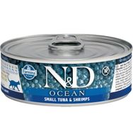 N&D Ocean Somon Morina Ve Karides 80 gr Kedi Konservesi