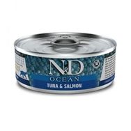 N&D Ocean Ton Balığı ve Somonlu 12x80 gr Kedi Konservesi