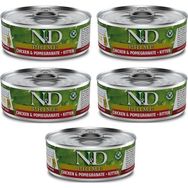 N&D Prime 5x80 gr Kitten Tavuk Etli Narlı Yavru Yaş Mama