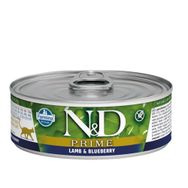 N&D Prime 6x70 gr Kuzulu ve Yaban Mersinli Tahılsız Yetişkin Kedi Konservesi