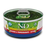 N&D Prime 70 gr Kitten Tavuk Etli ve Narlı Yavru Kedi Konservesi
