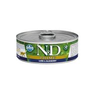 N&D Prime 80 gr Tahılsız Kuzu Eti ve Yaban Mersinli Yetişkin Kedi Konservesi