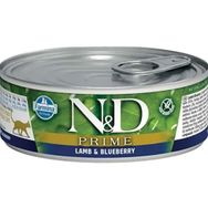 N&D Prime Kuzu Etli ve Yaban Mersinli 80 gr Yaş Kedi Maması