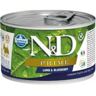 N&D Prime Mini Kuzu Etli Ve Yaban Mersinli 140 gr Yetişkin Köpek Konservesi