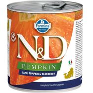 N&D Pumpkin 285 gr Balkabakli Tahilsiz Kuzu Etli Ve Yaban Mersinli Yavru Köpek Konservesi