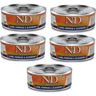 N&D Pumpkin 5x80 gr Balkabağı Kuzu Yaban Mersin Yetişkin Yaş Mama