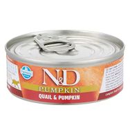N&D Pumpkin Bal Kabaklı ve Bıldırcınlı 70 gr Tahılsız Yetişkin Kedi Konservesi