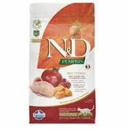 N&D Pumpkin Balkabaklı Bıldırcınlı Narlı 1,5 kg Kısırlaştırılmış Kedi Maması