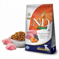 N&D Pumpkin Balkabaklı Kuzulu Yaban Mersinli Küçük Irk 2,5 kg Yavru Köpek Maması