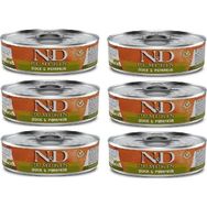 N&D Pumpkin Tahılsız 6x80 gr Balkabağı Ördek Yetişkin Yaş Mama