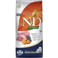 N&D Pumpkin Tahılsız Bal Kabaklı Kuzu Etli Yaban Mersinli Orta ve Büyük Irk Yavru 12 kg Köpek Maması
