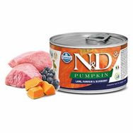 N&D Pumpkin Tahılsız Balkabağı Yaban Mersini ve Kuzu Etli 140 gr 6'lı Paket Yavru Köpek Konservesi