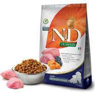 N&D Pumpkin Tahılsız Balkabaklı Kuzu Etli Yaban Mersini Orta ve Büyük Irk Yavru 12 kg Köpek Maması