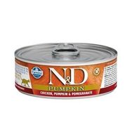 N&D Pumpkin Tahılsız Balkabaklı Tavuk Nar 2x70 gr Yaş Kedi Konservesi