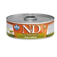 N&D Pumpkin Tahılsız Ördek&Balkabağı 2x70 gr Yaş Kedi Konservesi