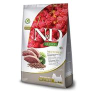 N&D Quinoa Tahılsız Ördek Brokoli & Kuşkonmaz Kısırlaştırılmış Mini 7 kg Yetişkin Köpek Maması