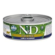 N&D Tahılsız Kuzu Eti Yaban Mersinli Yetişkin 80 gr Kedi Konservesi