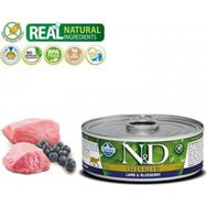 N&D Tahılsız Kuzu Etli ve Yaban Mersinli 80 gr Kedi Konservesi