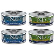 N&D Tahılsız Kuzu ve Ton Balıklı 4x80 gr Yaş Kedi Maması