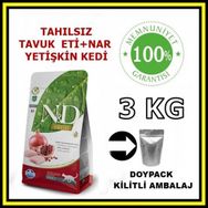 N&D Tahılsız Tavuk ve Narlı 3 kg Yetişkin Açık Kedi Maması