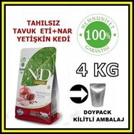 N&D Tahılsız Tavuk ve Narlı 4 kg Yetişkin Açık Kedi Maması