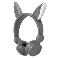 Nedis HPWD4000GY Willy Wolf Gri Çıkarılabilir Aksesuarlı Kulak Üstü Çocuk Kulaklığı