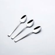 Nehir Katre Gri 11 cm Sade 6'lı Çay Kaşığı