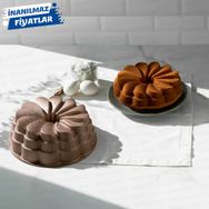 Nehir Manolya Gold Döküm 26 cm Kek Kalıbı