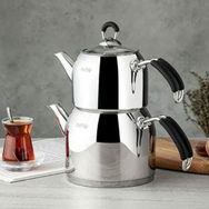 Nehir Modern Midi Çelik Çaydanlık Takımı