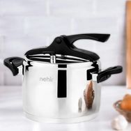 Nehir Silver Trend Paslanmaz Çelik 6 lt Düdüklü Tencere