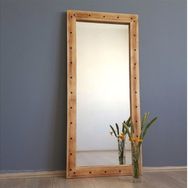 Neo Stil 50X110ES Doğal Ahşap Dekoratif Salon Ofis Boy Ayna