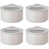 Neoflam D-NEONE070-01 Fika One Seramik 4 Adet 700 ml Buz Beyaz Saklama Kabı