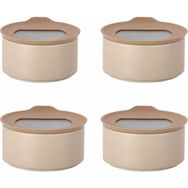 Neoflam D-NEONE070-09 Fika One Seramik 4 Adet 700 ml Bej Saklama Kabı