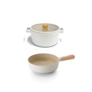 Neoflam Fika Alüminyum Döküm 26 cm Derin Tencere ve 26 cm Tava