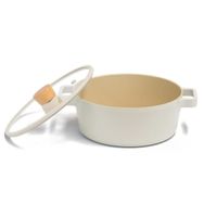 Neoflam Fika Cam Kapaklı 22x9 cm Alüminyum Döküm Tencere