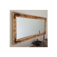Neostill 110x50 cm Ahşap Eskitme Dekoratif Ayna