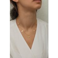 Nereze 925 Ayar Gümüş Gold Kelebek Şans Kolye