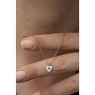 Nereze 925 Ayar Minimal Kalp Kadın Gümüş Kolye