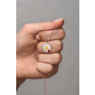 Nereze NRZ99248 Rose Uğur Böceği Papatya 925 Ayar Gümüş Kolye