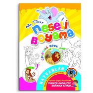 Neşeli Neşeli Örnekli Renkli Boyama Kitabı - Karatay Yayınevi