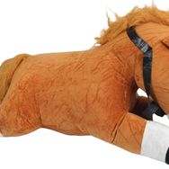 Nessi World 75 cm Yatan Kahverengi Peluş At