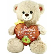 Nessi World PJH2323 Love You 30 cm Peluş Kalpli Ayı