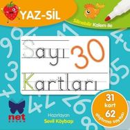 Net Yayınları Yaz-Sil Sayı Kartları