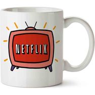 Netflix Png Transparent Baskılı Kupa