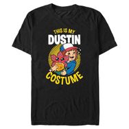 Netflix Stranger Things-Dustin Costume Organic Short Sleeve Schwarz Unisex T-shirt