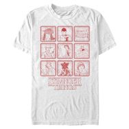 Netflix Stranger Things Organic Short Sleeve Weiß Unisex T-shirt